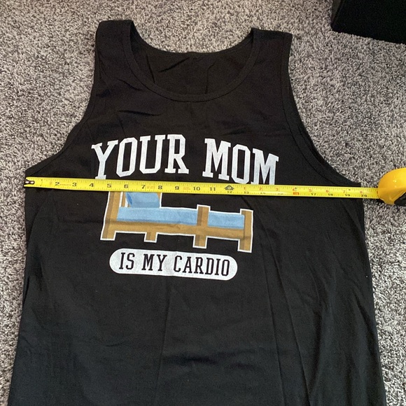 Your Mom is My Cardio Men’s tank top - Picture 5 of 8